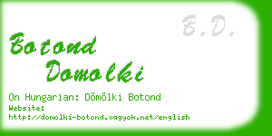 botond domolki business card